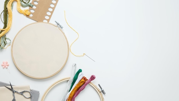 Warsztat haftu z narzędziami