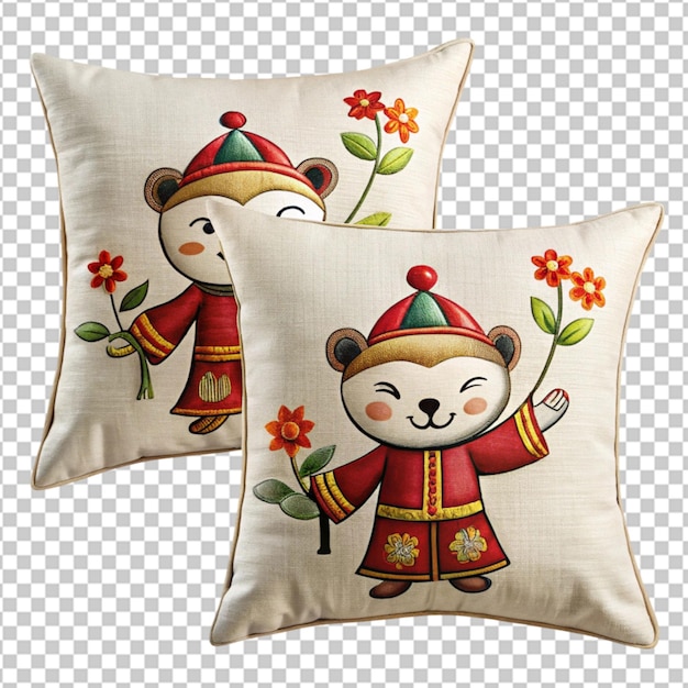 Kolaż haftowanych produktów